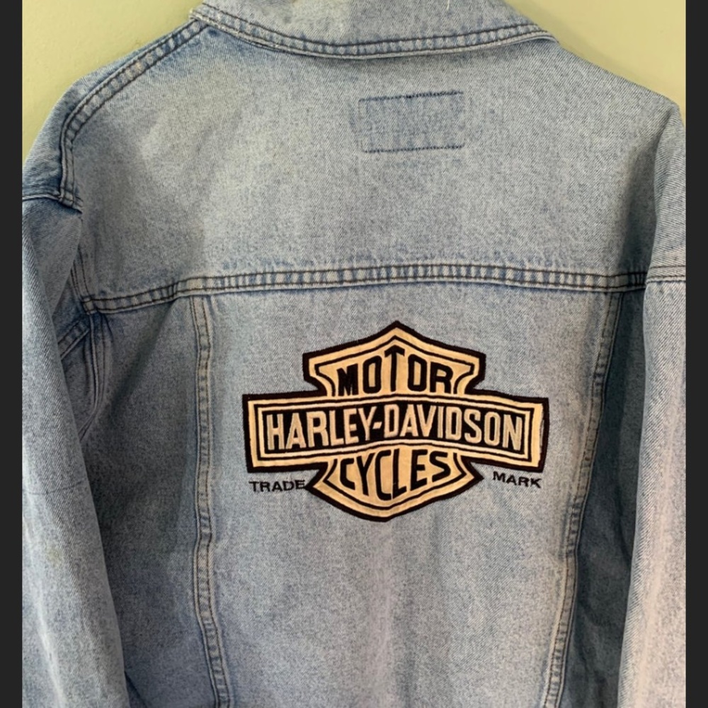 HARLEY DAVIDSON DENIM JACKET OVERSIZED